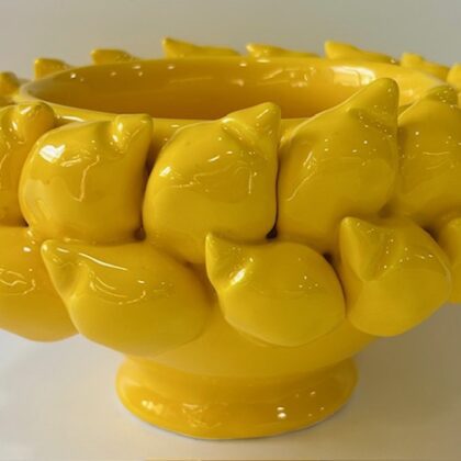 VASO LIMONI CON PIEDE CM.20X12