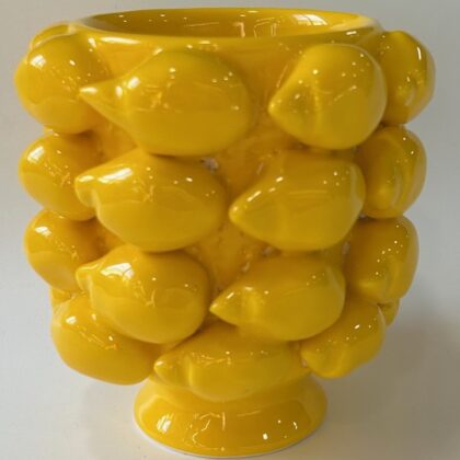 VASO LIMONI CILINDRICO CON PIEDE CM.15X12