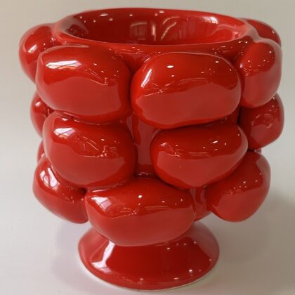 VASO POMODORI CILINDRICO CON PIEDE CM.15X12